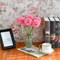 12 Artificial Ball Chrysanthemum Flowers with Stems - Hot Pink
